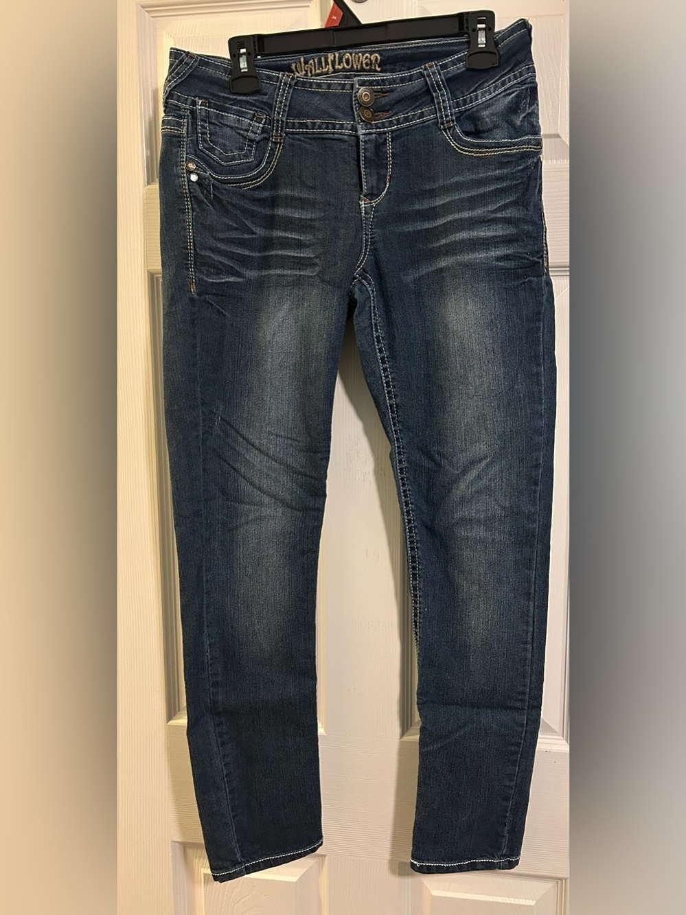 Wallflower Slim Straight Dark Blue Jeans